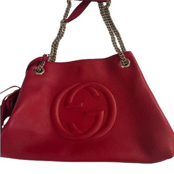 Large Gucci Soho Bag with Gold Chain - Picture 1 of 3